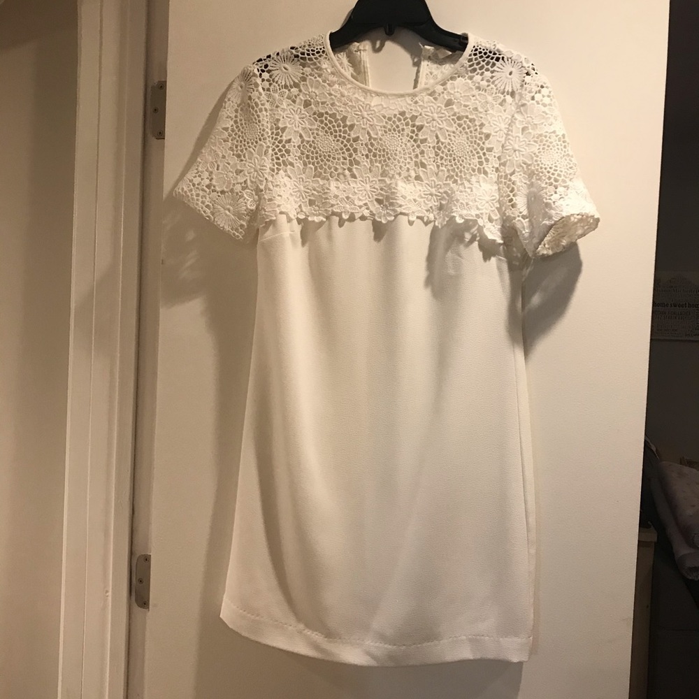 White embroidered dress